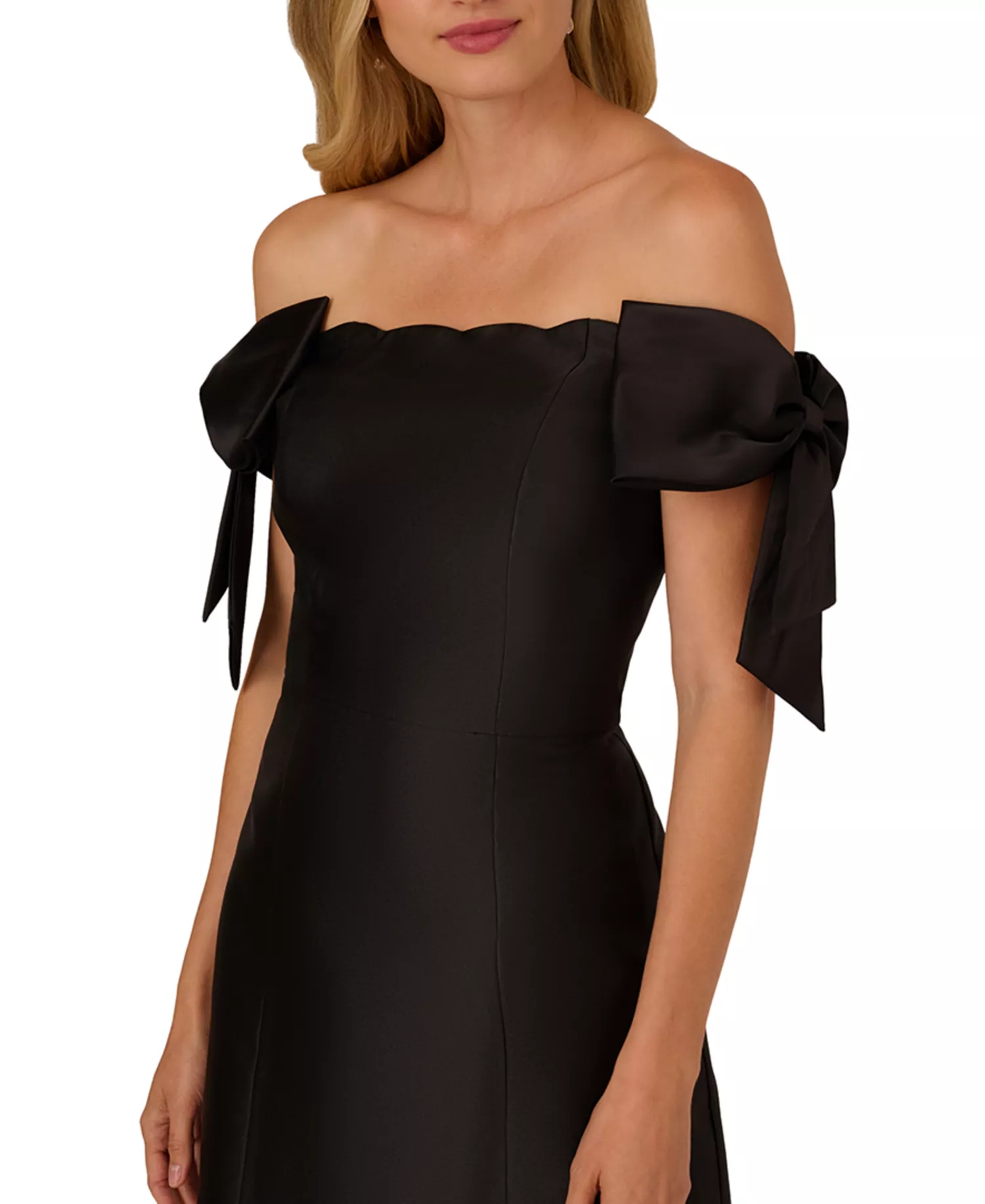 Off-Shoulder Bow Detail Cocktail Dress - View 4